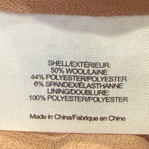 Tory Burch NWT Size 10 Classic Tan Sleeveless Square Neckline Wool Dress (0569) - Picture 15 of 16